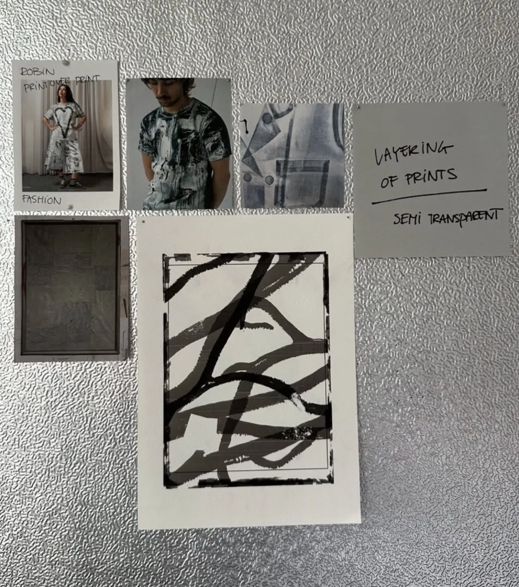 Process board layering semi-transparent print-over-print studies