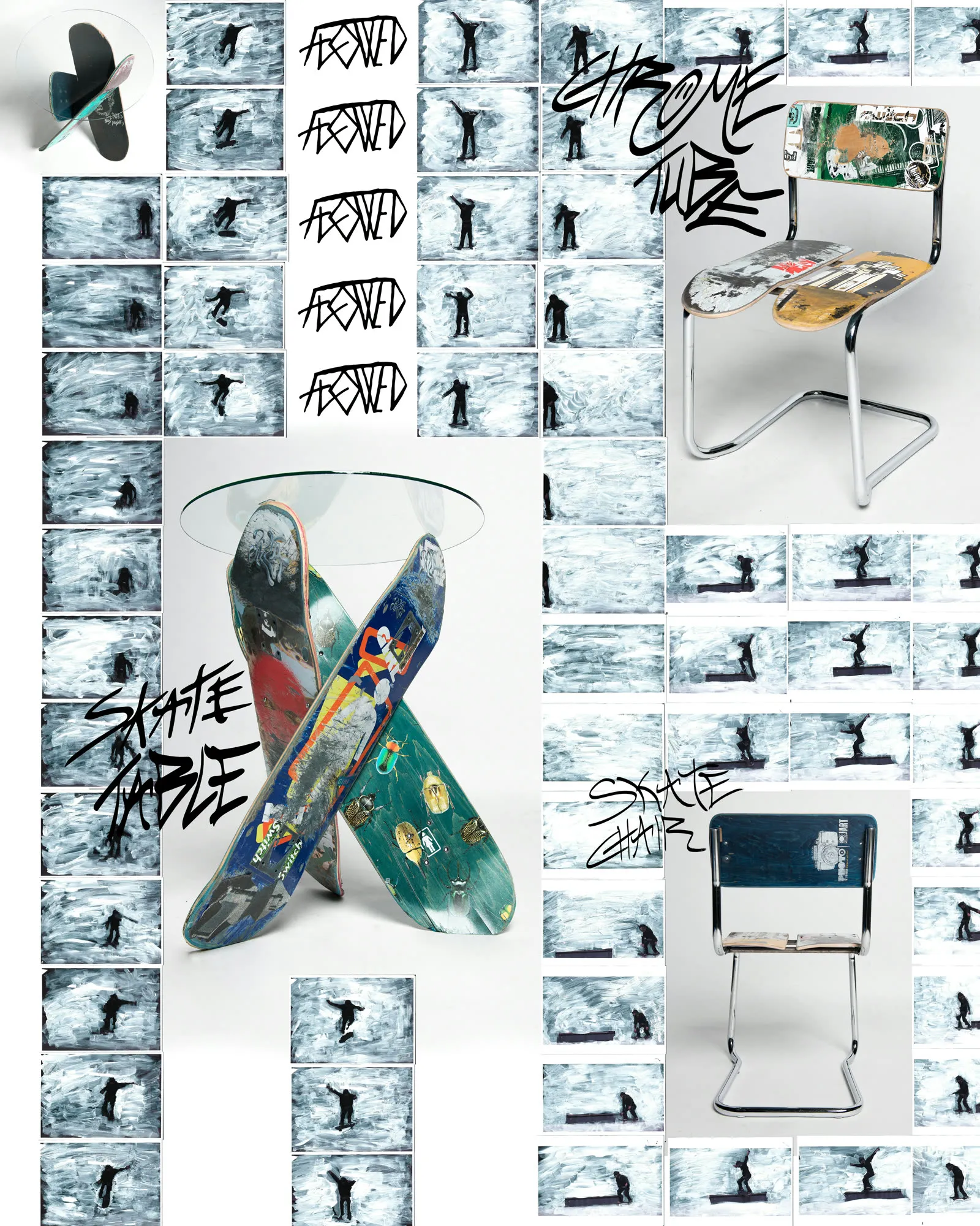 Skate chair, magazine shoot